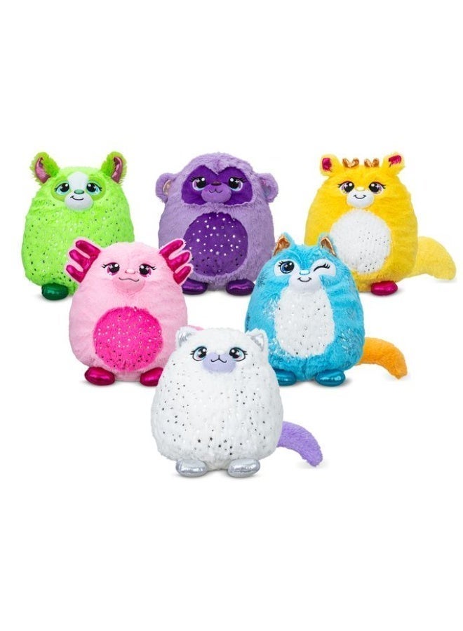 Misfittens Gemstones Wave 3 Surprise Blind Bag Plush Animal Toy – Squishy Mystery Capsule | Fox Axolotl Bunny Cheetah | Collectible Soft Toy Gift for Girls Boys Ages 4+ | Basic Fun - Image 3