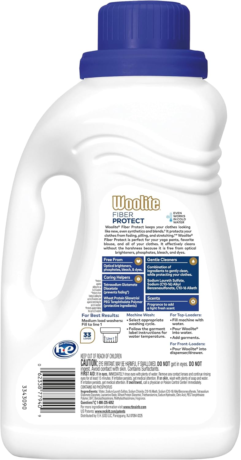 Woolite Gentle Cycle Liquid Laundry Detergent for HE and Regular Machines, Sparkling Falls Scent, 50 Ounce - Image 2