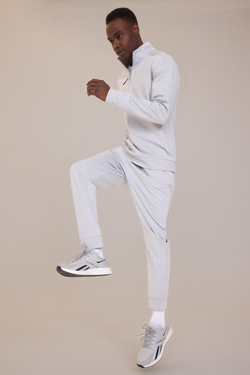 DeFacto Grey Man DeFactoFit Standard Fit Standard Leg Scuba Fabric Sports Joggers Casual - Image 3