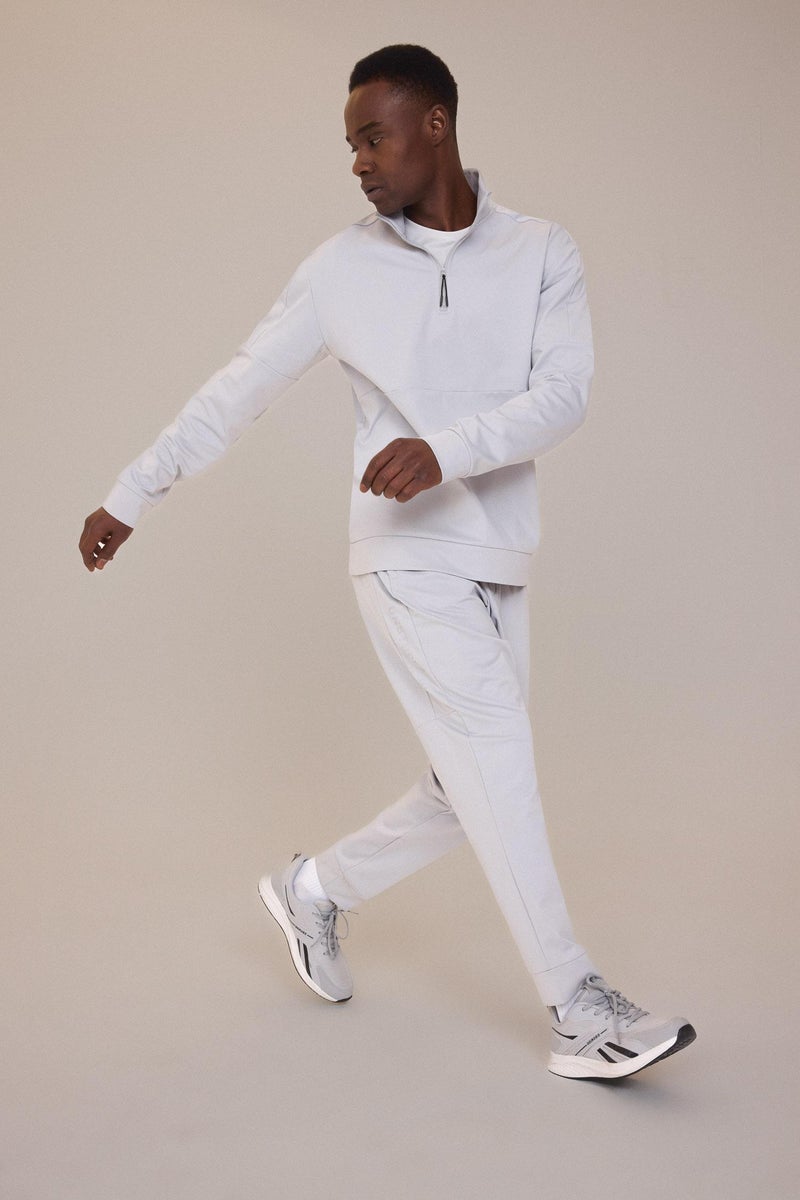 DeFacto Grey Man DeFactoFit Standard Fit Standard Leg Scuba Fabric Sports Joggers Casual - Image 2