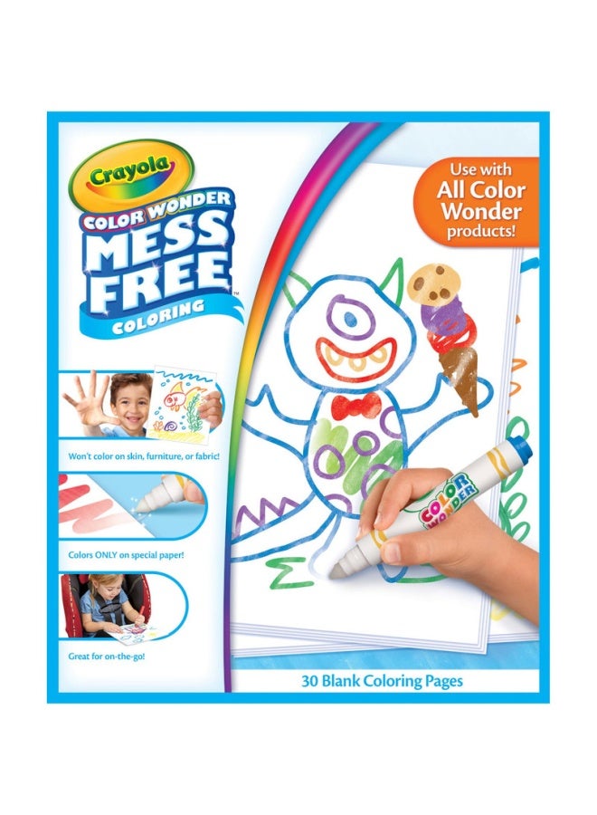 Crayola تلوين خالي من الفوضى بألوان رائعة، تلوين فارغ 30 صفحة - Image 2