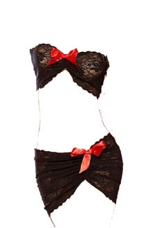 Women Soft Lingerie Set Lace Trim Sleepwear 2 piece Set