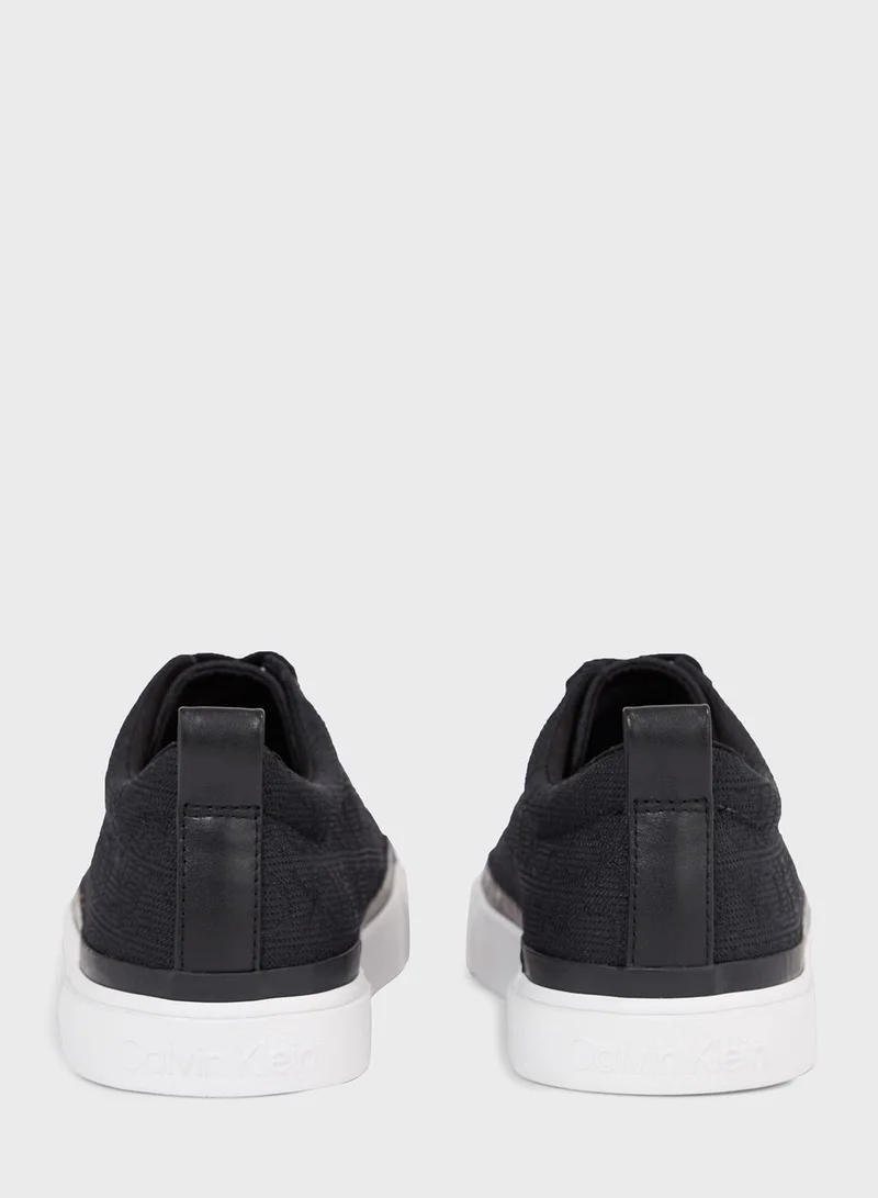 CALVIN KLEIN Vulcanised Monogram Lace Up Sneakers