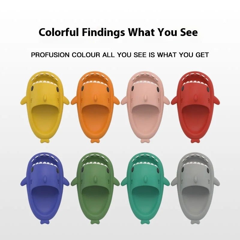 Y&D Summer Shark Insulated Home for Slippers for Men and Women Cute Couple's Design with EVA Outsole Popular Outer-Wear for Use - Image 5