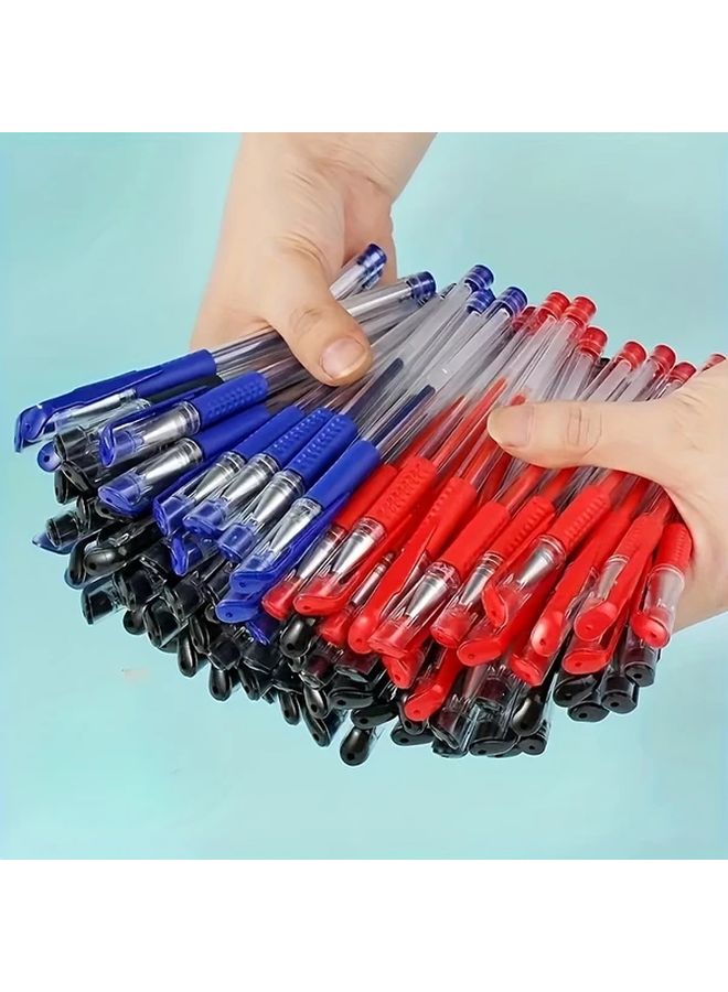 Red 0.5mm Bullet Gel Pens 6 Pack Quick Dry Smudge Proof Carbon Ink For Exams Office Students - Image 5