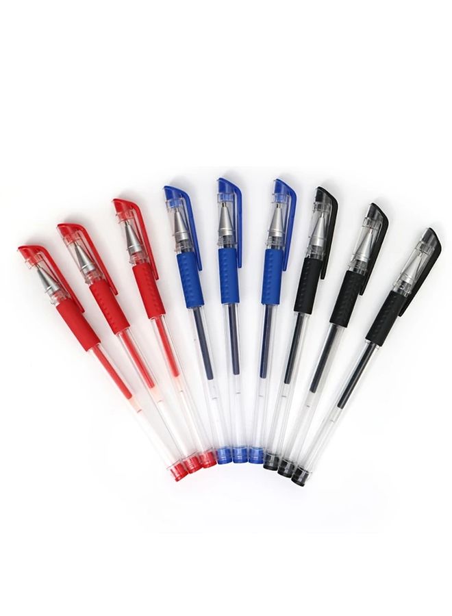 Red 0.5mm Bullet Gel Pens 6 Pack Quick Dry Smudge Proof Carbon Ink For Exams Office Students - Image 2