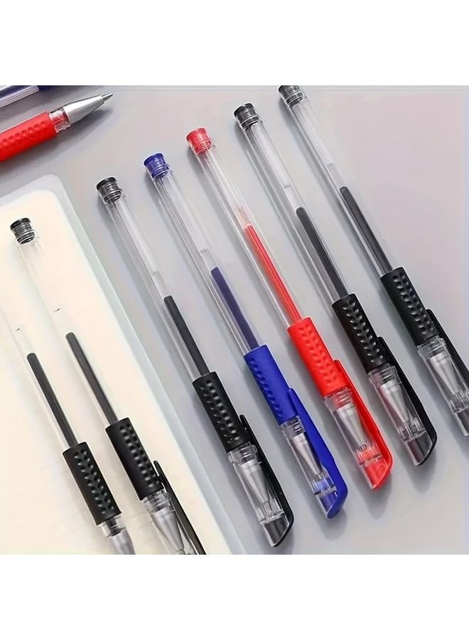 Red 0.5mm Bullet Gel Pens 6 Pack Quick Dry Smudge Proof Carbon Ink For Exams Office Students - Image 3