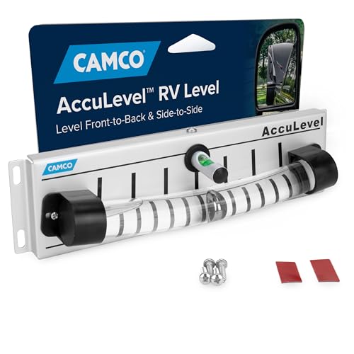 Camco Camper/RV AccuLevel - Features Front to Back and Side to Side RV Leveling - Easy to Install (25563) - Image 1