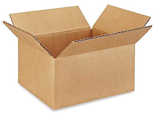 صناديق شحن بيرفكت ستيكس 8x6x4 بوصة كرتون صغيرة للتغليف كرافت لنقل الطرود عبوة من 10 صناديق كرتونية متينة