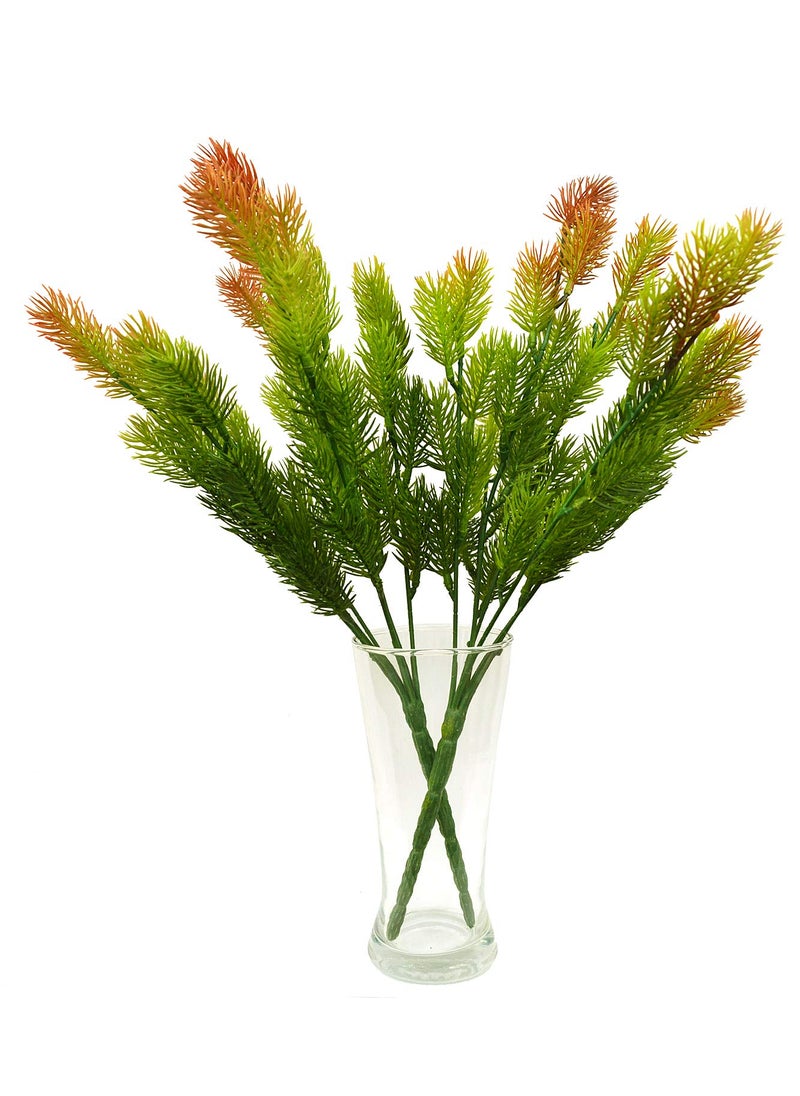 DecoreBugs - DecoreBugs Pair of Artificial Plant Bunches Set of 2 Pine Bunch Without PotHeight 35 cms 14 inchs - Image 1