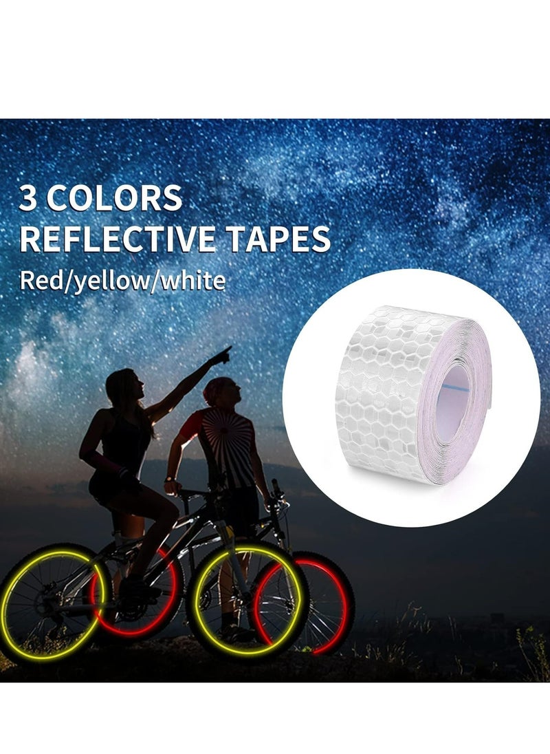 Oasisgalore 3-Pack Reflective Tape: Waterproof, Nighttime Safety for Trailers and Apparel（Silver, Red, Fluorescent Green）  - Image 2