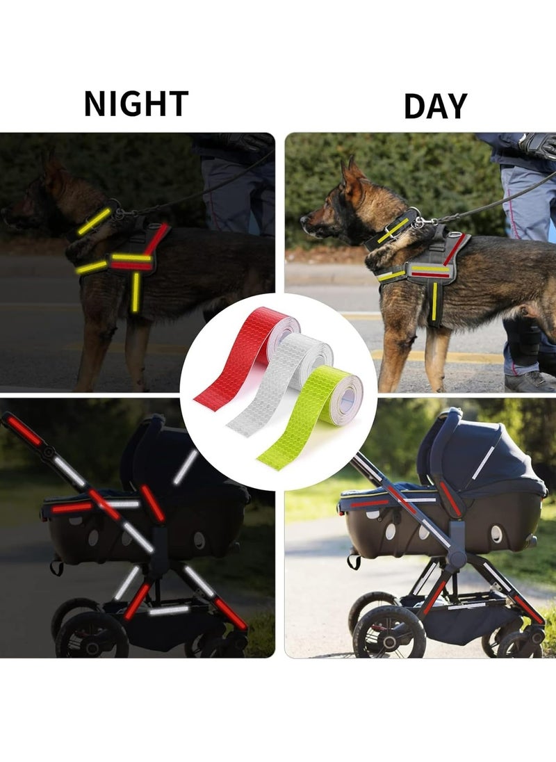 Oasisgalore 3-Pack Reflective Tape: Waterproof, Nighttime Safety for Trailers and Apparel（Silver, Red, Fluorescent Green）  - Image 5