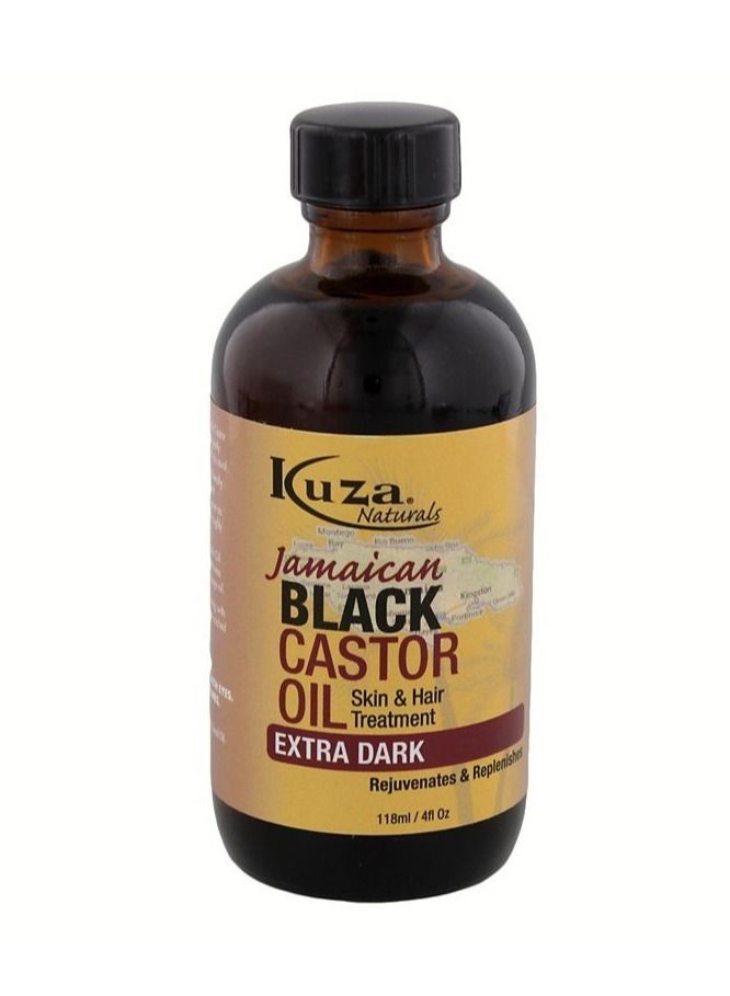 Jamaican Castor Oil With Extra Dark Black 4ounce
