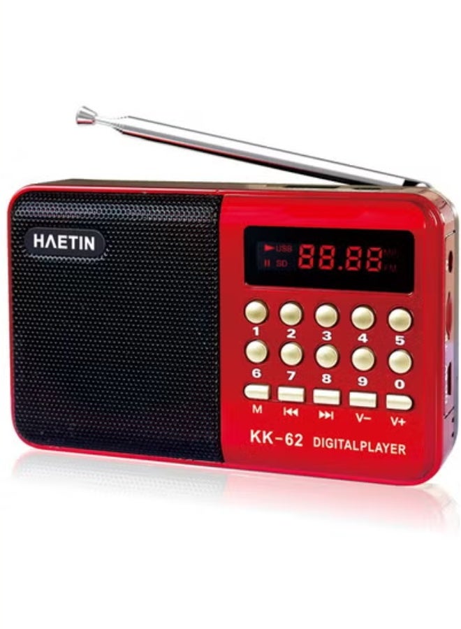 General Portable Radio Multifunctional Handheld Digital Radio Support Earphone Hole USB Rechargeable TF Card For Elderly Home Outdoor  - Image 2