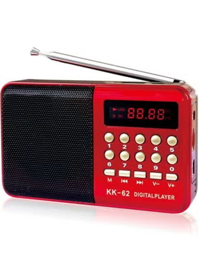 General Portable Radio Multifunctional Handheld Digital Radio Support Earphone Hole USB Rechargeable TF Card For Elderly Home Outdoor  - Image 1