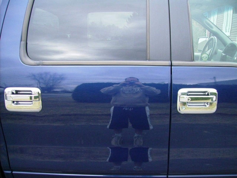 Overun 3-Layer Triple Chrome Plated Side 4 Door Handle Cover with Keypad and Tailgate Cover for 2004-2014 Ford F-150 - Image 5