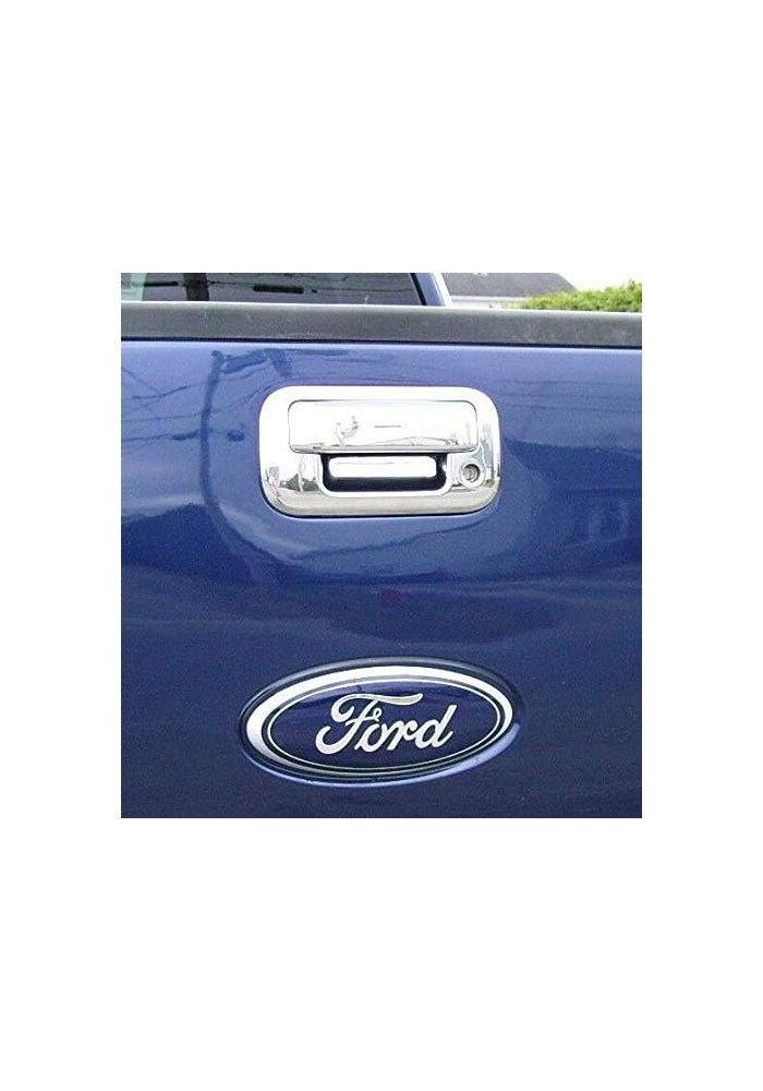 Overun 3-Layer Triple Chrome Plated Side 4 Door Handle Cover with Keypad and Tailgate Cover for 2004-2014 Ford F-150 - Image 4