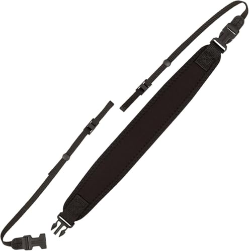 OP/TECH USA Super Classic Strap – 3/8-Inch (Black) | Comfortable Camera Neck Strap, DSLR Camera Strap, & Binocular Strap for Secure Carry - Image 1