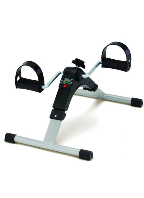 Arm and leg multipurpose Pedal exerciser with variable resistance nonslip feet holder and adjustable home fitness equipment with dual function and digital display