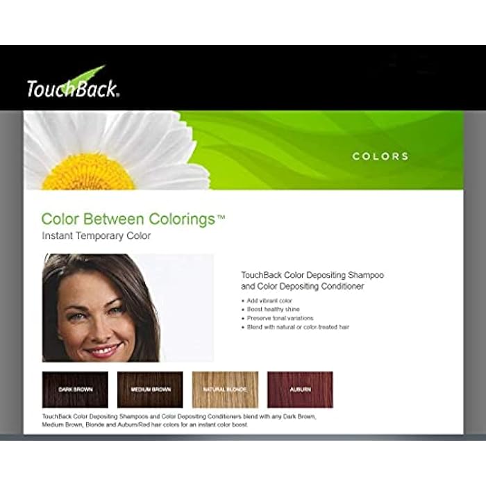 TouchBack Dark Brown Color Shampoo and Conditioner Set - Image 5
