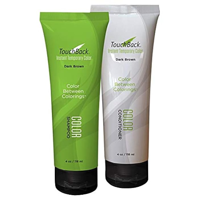 TouchBack Dark Brown Color Shampoo and Conditioner Set - Image 2