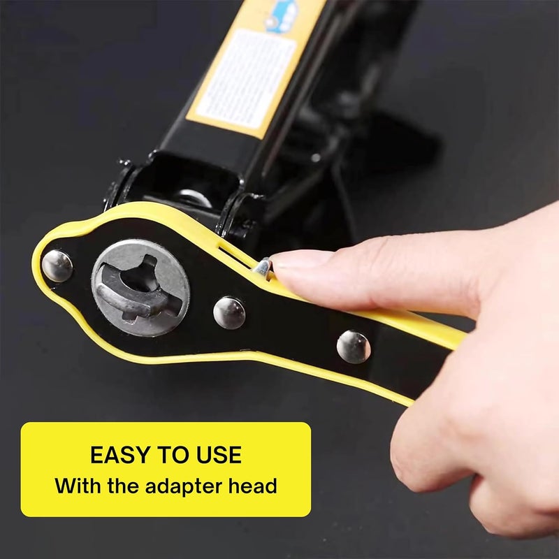 Inditrust Universal Car Jack Ratchet Wrench with 360 Left Right Rotation knob, Scissor Jack Lift Speed Handle Tool|Jack Lug Handle Tool|Tire Wheel Jack Wrench (Type 2) - Image 4