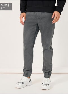 Styli Mid Wash Slim Fit Jogger Jeans  - Image 1