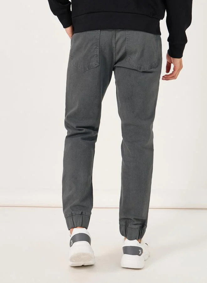 Styli Mid Wash Slim Fit Jogger Jeans