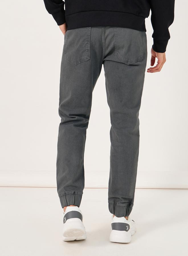 Styli Mid Wash Slim Fit Jogger Jeans  - Image 4