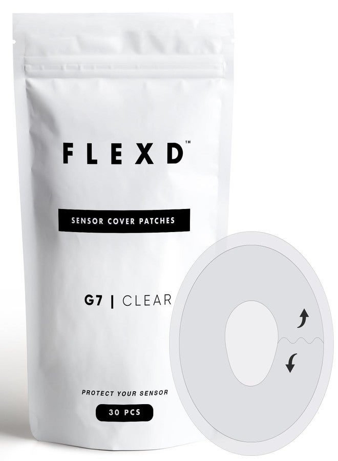 Flexd - Dexcom G7 Over Patches Waterproof for G7 Dexcom Over Patch & Stelo Overpatch - G7 Adhesive Patches Waterproof - (30Pcs) - Clear Transparent - Image 1