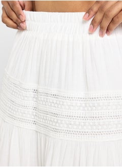 Ginger Tiered Maxi Skirt With Lace Detailing  - Image 4