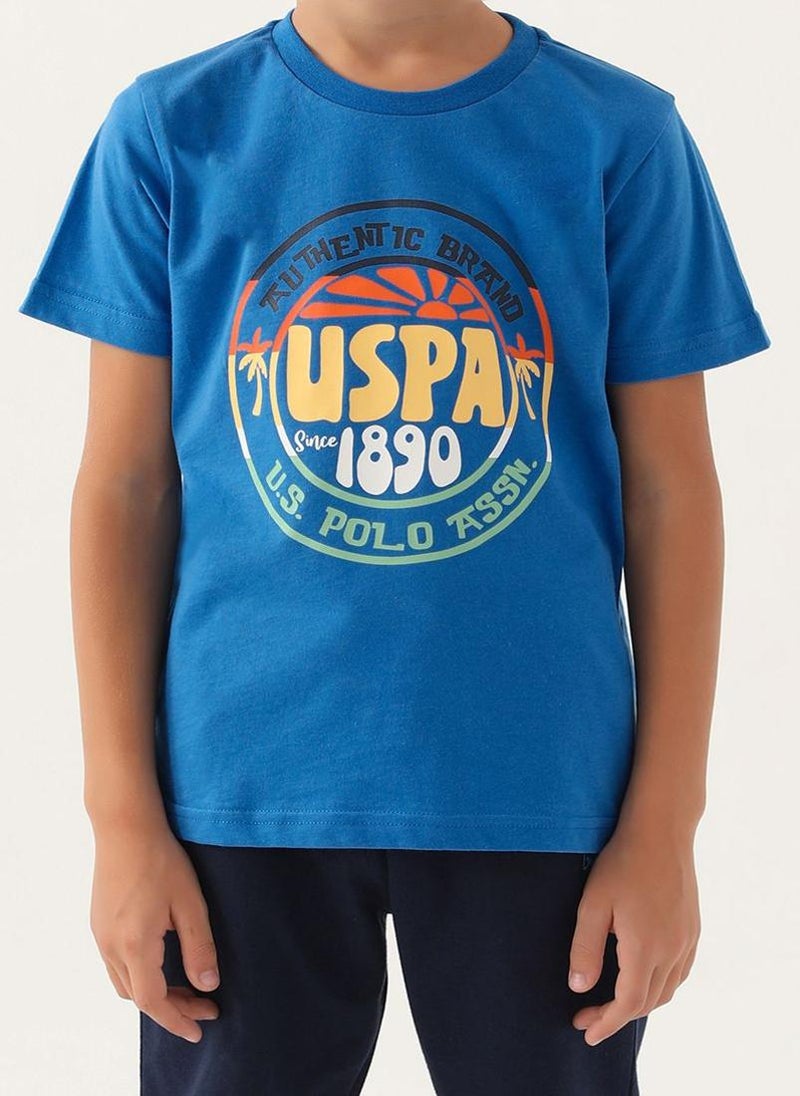 U.S. Polo Assn. U.S. Polo Assn. Boys Cobalt Bermuda Set - Image 4