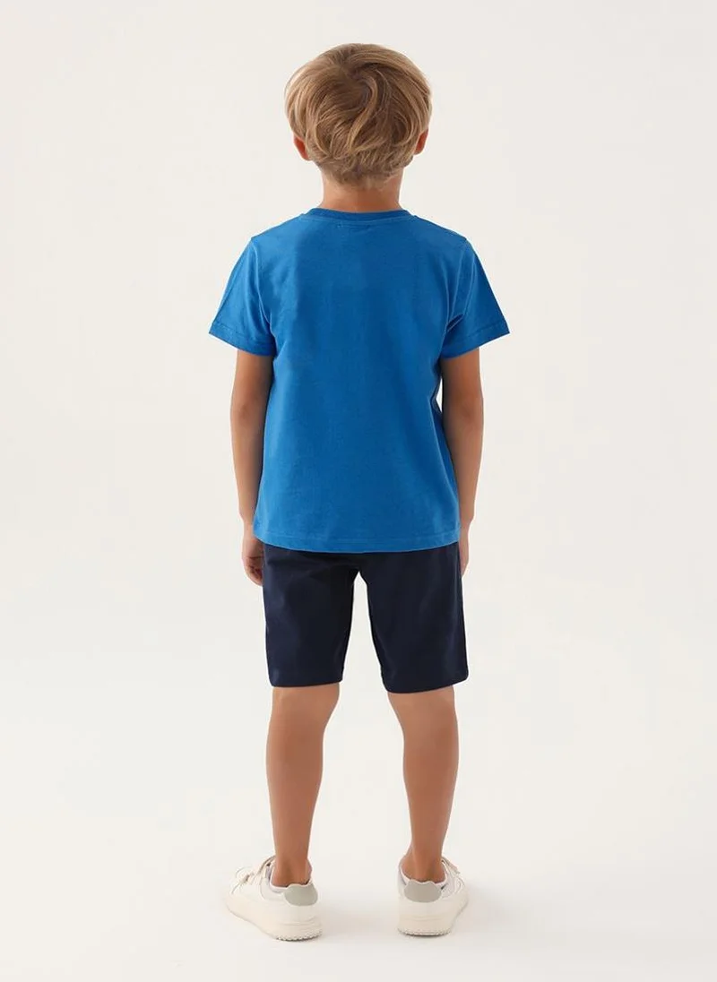 U.S. Polo Assn. U.S. Polo Assn. Boys Cobalt Bermuda Set