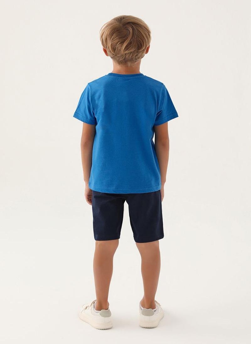 U.S. Polo Assn. U.S. Polo Assn. Boys Cobalt Bermuda Set - Image 5