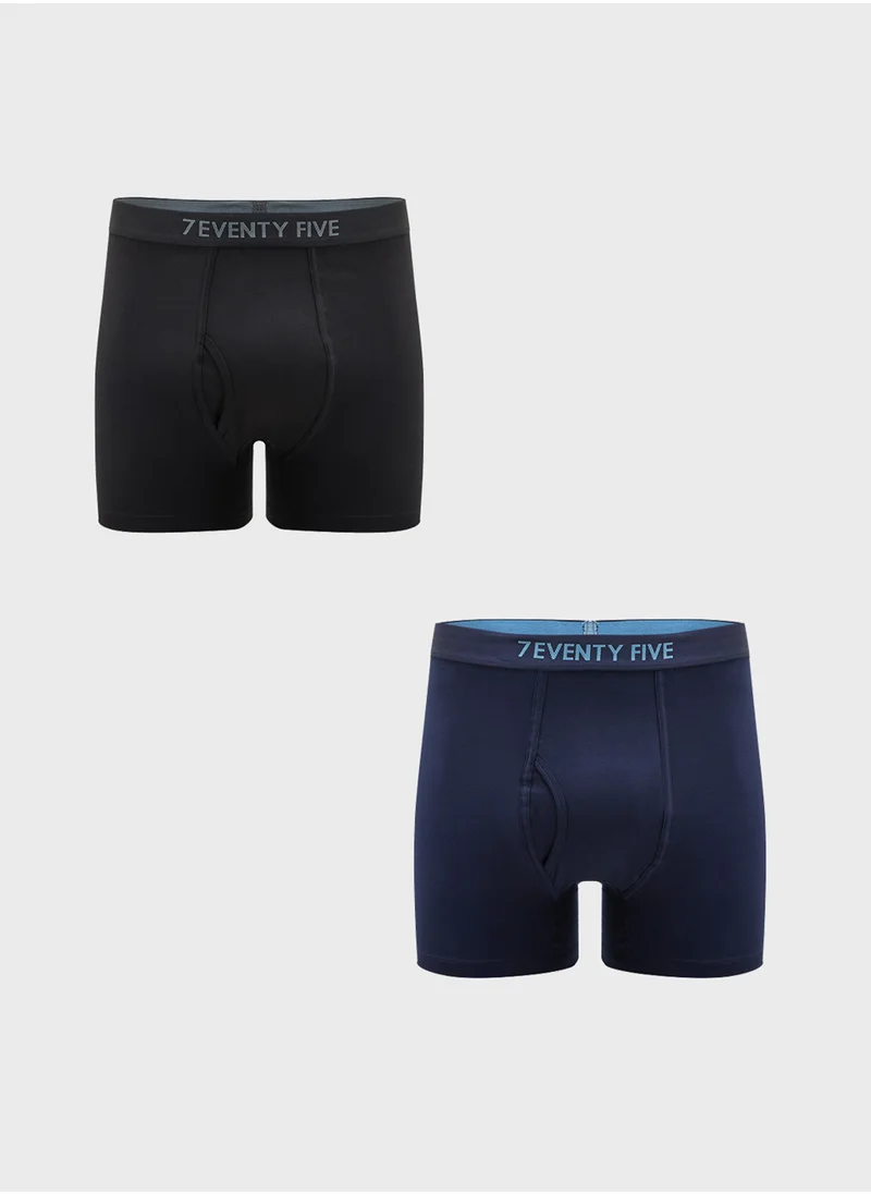 Seventy Five Basics Pack Of 2 Boxers