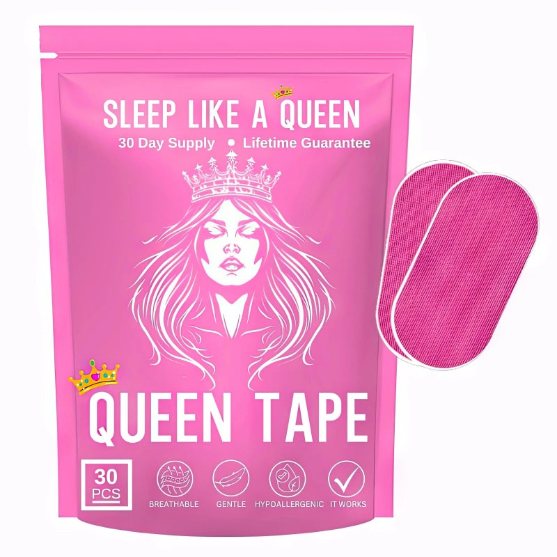 PETO Queen Mouth Tape for sleep, one month supply, mouth tape, pink, gentle, adhesion, 30 Strips, yoga, gym sports accessories, - Image 1