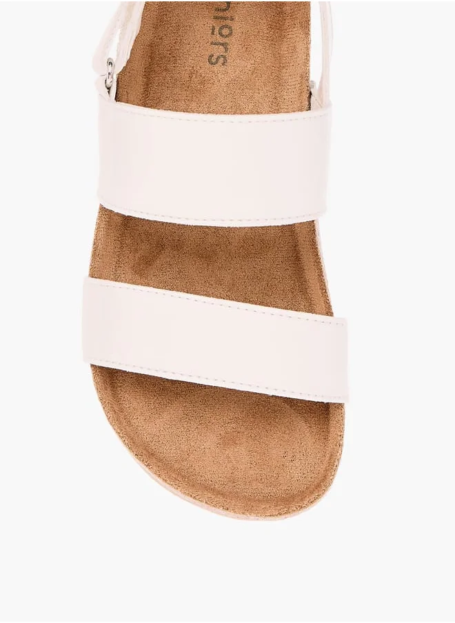 جونيورز Boys Solid Strappy Sandals With Hook And Loop Closure Ramadan Collection