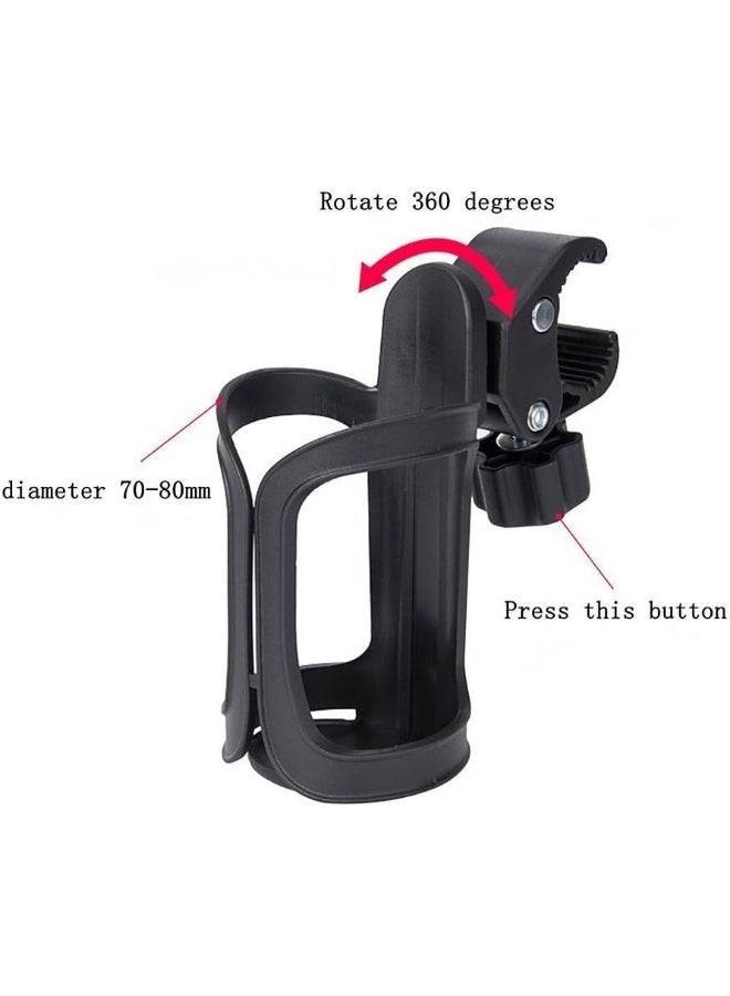 ROMIRUS Stroller Cup Holder, Universal 360 Degrees Rotation Cup Holder Compatible for Babyzen YoYo - Image 3