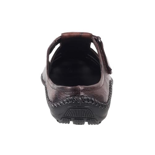 Mochi Men Brown Leather Mules UK/10 EU/44 (18-243) - Image 4