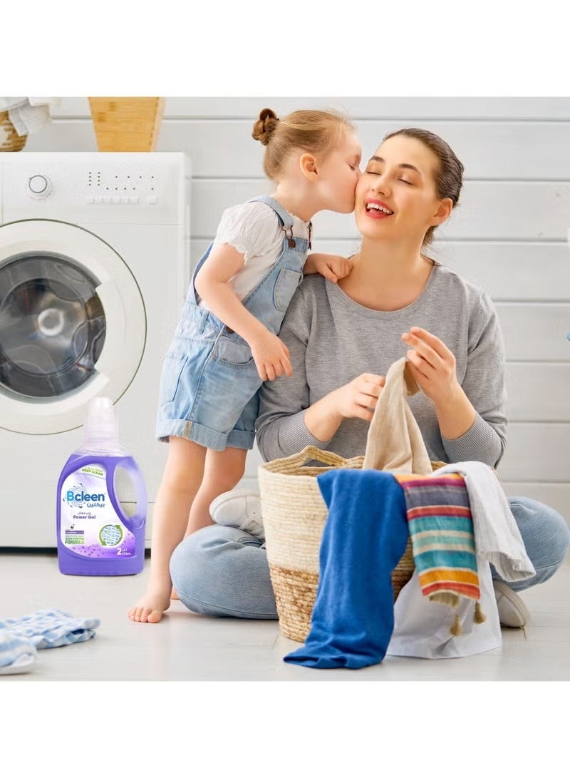 بكلين جل غسيل باور جل، تركيبة مضادة للبقع برائحة اللافندر، 2 لتر - Image 2