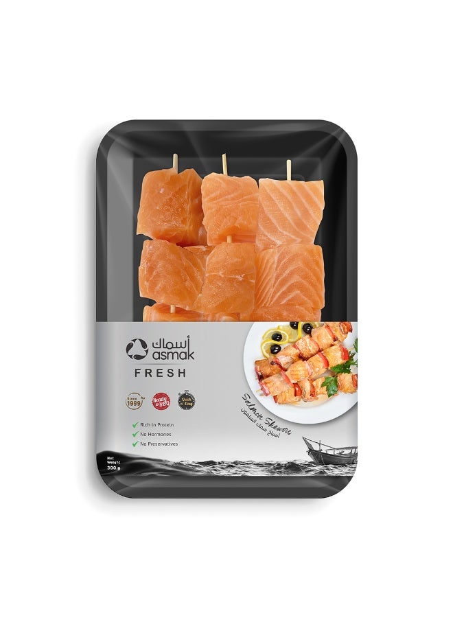 Salmon Skewers 3 Skewers - 300g