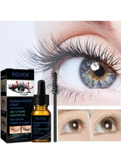 All Natural Cold Pressed Castor Oil Eyelash Growth Serum with 10ml Mascara Tube