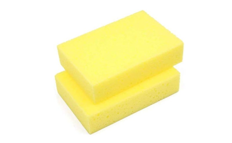 Ormango Pack of 2 Microfiber Cleaning Sponges - 3 Inch Rectangle Super Sponge for Effective Cleaning on Sofa Covers, Wood, Glass, and Plastic, Random Color - Image 1