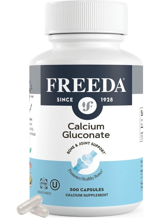 Freeda Calcium Gluconate 500 Capsules - Image 1