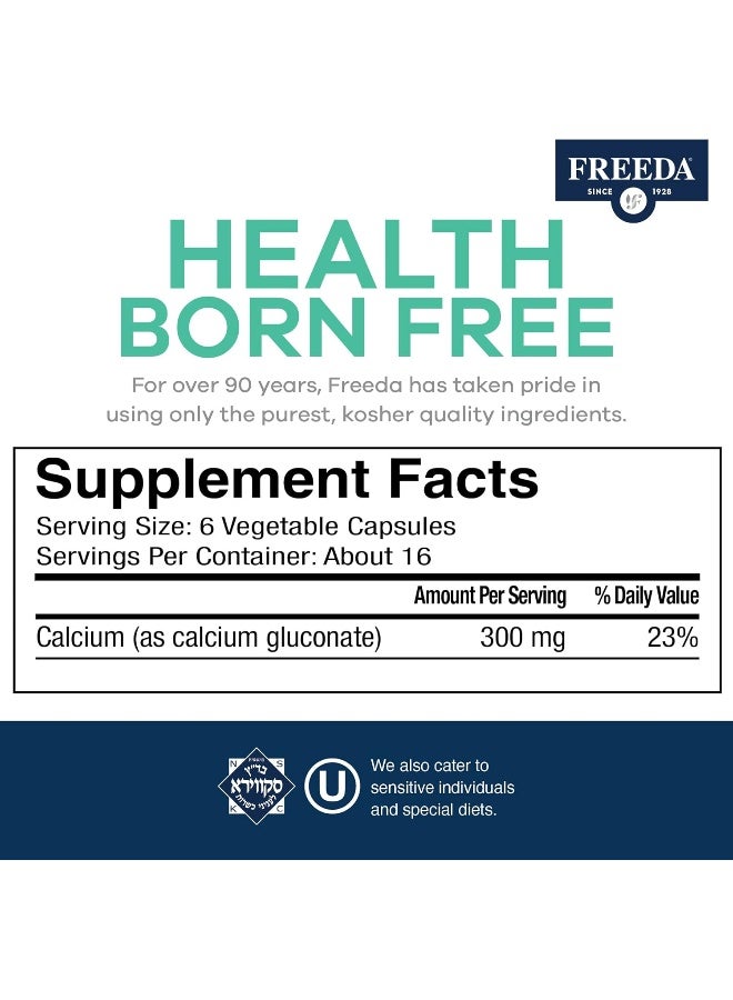 Freeda Calcium Gluconate 500 Capsules - Image 3
