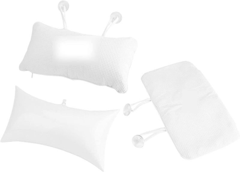 Bath Pillows Comfortable Pillow Anti-Slip Bathtub Spa Bath Cushion Soft Headrest Suction Cup Accessories - Image 2