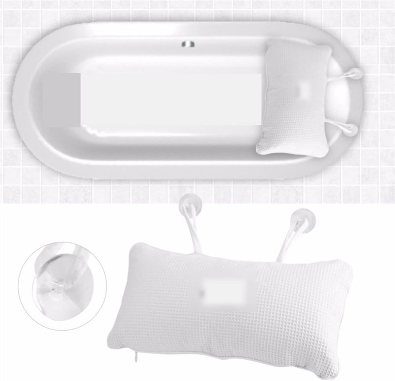 Bath Pillows Comfortable Pillow Anti-Slip Bathtub Spa Bath Cushion Soft Headrest Suction Cup Accessories - Image 5