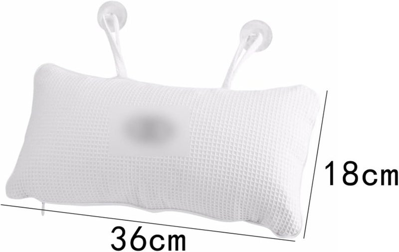 Bath Pillows Comfortable Pillow Anti-Slip Bathtub Spa Bath Cushion Soft Headrest Suction Cup Accessories - Image 3