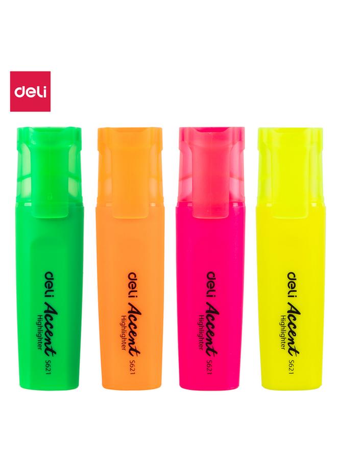 Deli Chisel Tip Bright Highlighter Assorted Color 1-5mm 141548