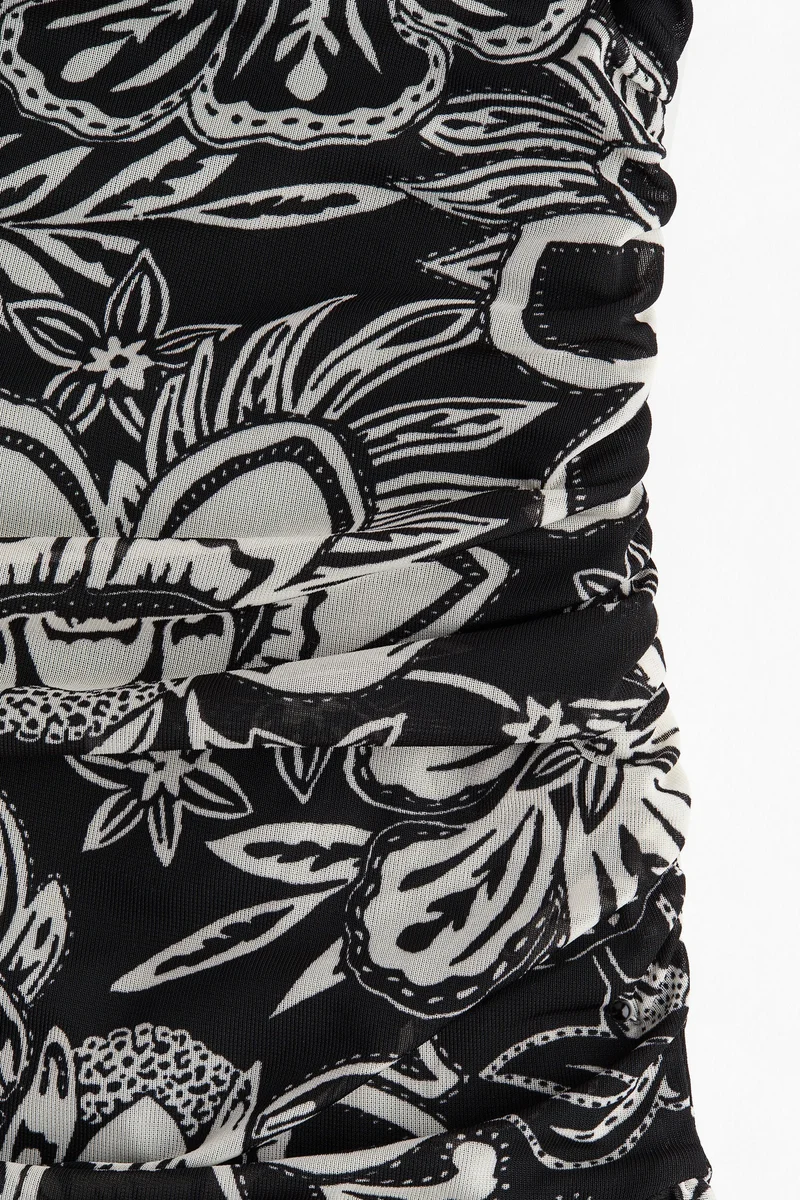 H&M Draped one-shoulder dress